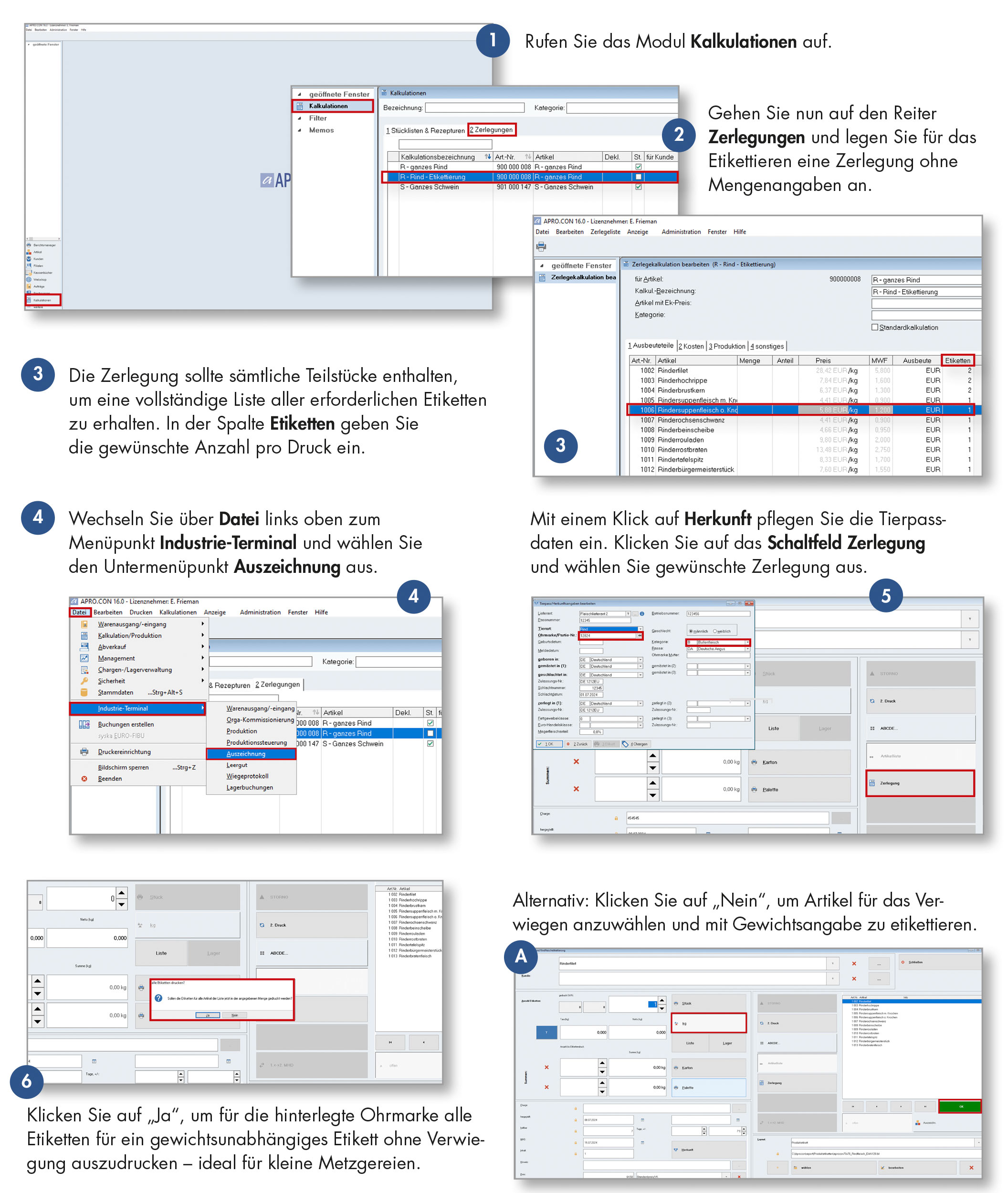 APRO.CON Tipps & Tricks Etikettieren